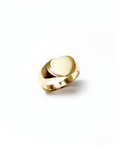 Products: Heart Signet Ring in 9ct Yellow Gold