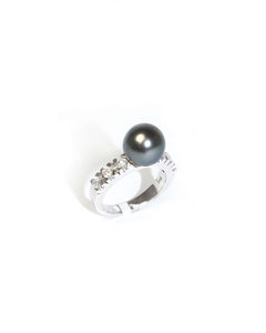 Products: Modern Design Tahitian Black South Sea Pearl Ring