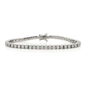 Bracelets: Diamond Tennis Bracelet 7.36ct
