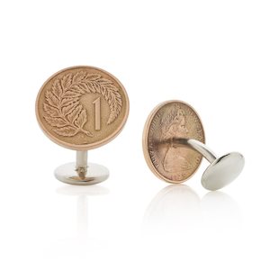 Rose Gold: One Cent Cufflinks