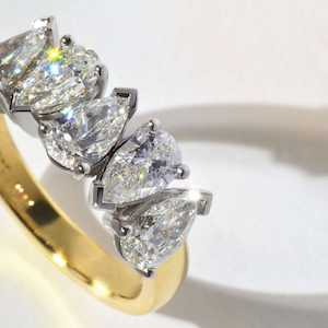 Bespoke Gallery: Pear Diamond Five Stone