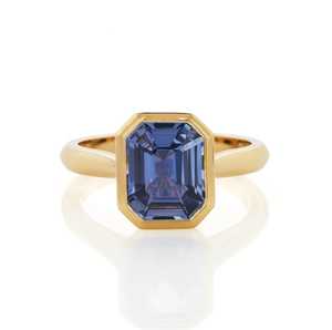 Emerald-Cut Sapphire Solitaire