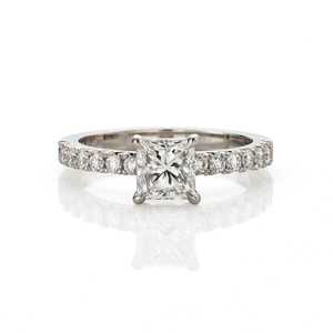 Classic Princess-Cut Solitaire