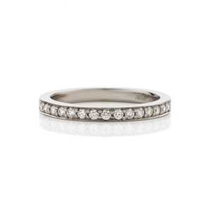 Platinum Grain-set Diamond Band