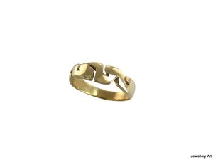 Products: Groove ring – center textured – Julie Pijfers – Designer Jeweller