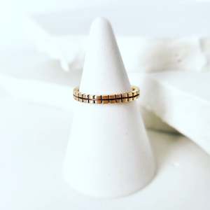 Discover Your Signature Stack: Checked Stacking Ring