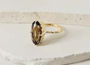 Alure In Every Detail: Smokey Quartz Ring