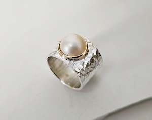 Rings: Discover Your Next Signature Piece: 11mm Cream Mabe Pearl Ring