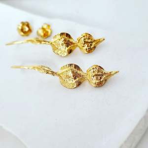 Kowhai Seed Pod Earrings: Nature's Artistry
