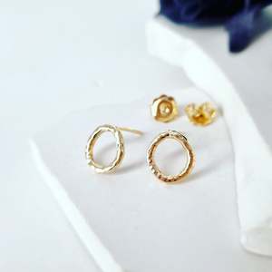 Earrings: Organic Infinity Earring