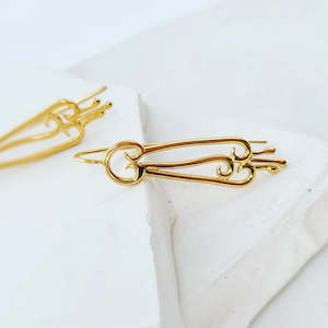 Native Plant Collection: Filigree Kowhai Earrings