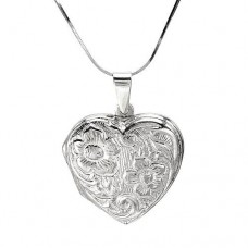 Products: Sterling Silver Heart 20" Necklace