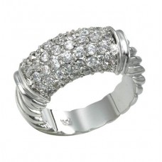 Products: Rhodium Plated 52pcs Brilliant Clear CZ Ring