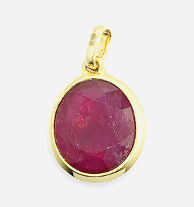 Products: 9Cts Ruby Gemstone Pendant in 10k Gold (PND_001) J Ferns Jewellery