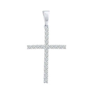 Diamond Necklaces Pendants: 9K White Gold 0.10CT Diamond Pendant