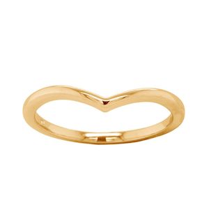 Engagement Wedding Rings: 9K Yellow Gold Chevron Band Ring