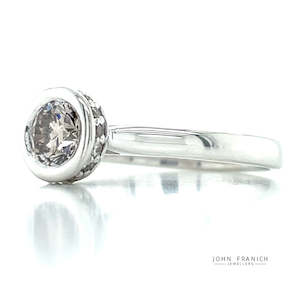 Engagement Rings: 'Theia' 9k White Gold Diamonds Ring