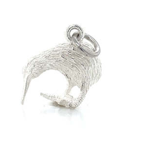 Childrens Jewellery: Stg Silver Kiwi Charm Pendant