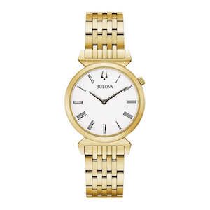 Womens Watches: Bulova Regatta Watch- Gold
