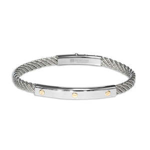 Borsari Jewels: Borsari Gioielli Skema St/Stl 18K Gold Screw Bracelet