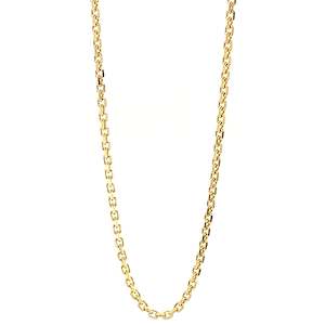 All Jewellery: 9k Yellow Gold Oblong Trace Chain 45cm