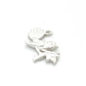 Stg Silver Fantail Charm Pendant