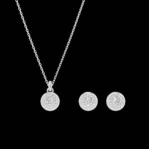 SWAROVSKI METEORA:SET STUD CRY/RHS