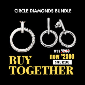 All Jewellery: 9k White Gold & Diamonds Pendant & Earring Set