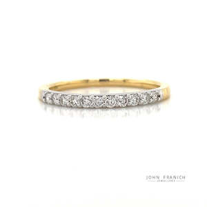 18k B/Tne Diamond Band Ring