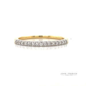 18k B/Tne Diamond Band Ring