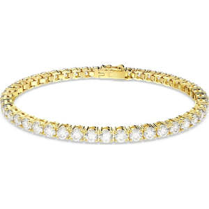SWAROVSKI RE MATRIX:TENNIS BRACELET WHITE/GOS ( L)