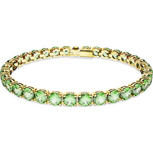 SWAROVSKI MATRIX:TENNIS BRACELET GREEN (M)