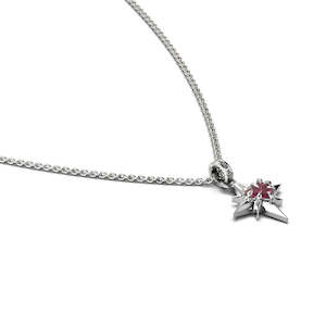 Necklaces Pendants: Stolen Girlfriends Club Gothic Star Necklace Rhodolite