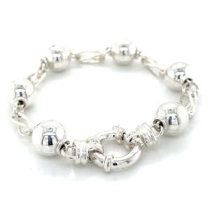 All Jewellery: Stg Silver Ball & Cage Bracelet