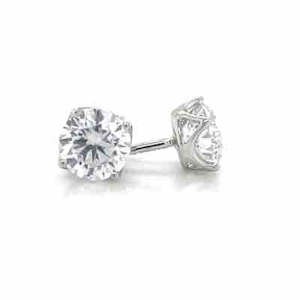Diamond Jewellery: 9k White Gold 2.15ct LG Diamond Stud Earrings