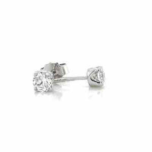 Diamonds: 9K White Gold 2=0.55ct Lab Grown Diamond Stud Earrings