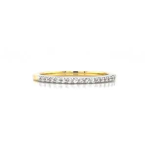18K B/Tn 15=0.13ct G SI Diamond Ring