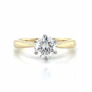 9k B/Tn 1.1ct D-F VS/SI Solitaire Lab Grown Diamond Ring