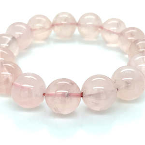 Top Gifts For Teens: Rose Quartz 14-15mm Beads Stretch Bracelet
