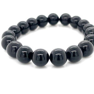 Obsidian 19x10-11mm Beads Stretch Bracelet