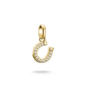Jewellery Cubic Zirconia: THOMAS SABO CC CONNECT YGP CZ HORSESHOE