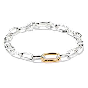 Jewellery Cubic Zirconia: THOMAS SABO CC CONNECT TT SINGLE EYE CABLE B/L 19cm