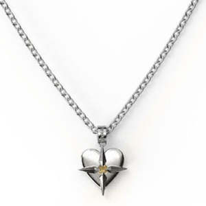 Citrine: Stolen Girlfriends Club Birthstone Heart Necklace November