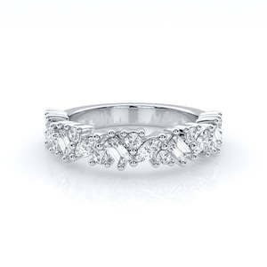 9k White Gold Lab Grown Diamond Ring