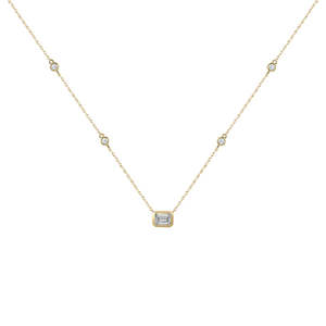Necklaces Pendants: 9k Yellow Gold 1ct Lab Grown Diamond Necklace