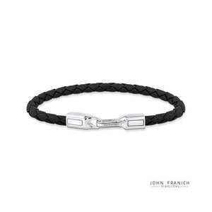 Thomas Sabo Jewellery: THOMAS SABO REBEL BLACK LEATHER BRACELET