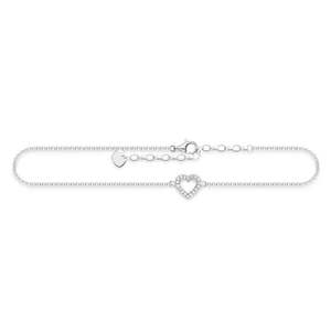 Thomas Sabo Jewellery: THOMAS SABO HEART CZ ANKLET 22-27cm