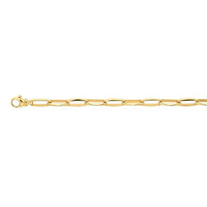 All Jewellery: 9k Yellow Gold Faceted Link Bracelet