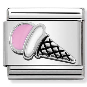 Mens Jewellery: Nomination Composable Pink Ice Cream Charm