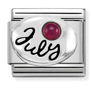 Mens Jewellery: Nomination Composable Birthstone Ruby (July)